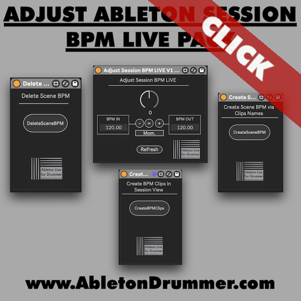 Adjust Ableton Session BPM Live