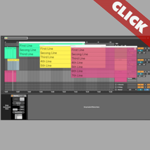 Text Notes with Multiple Rows to Ableton Live’s Arrangement View