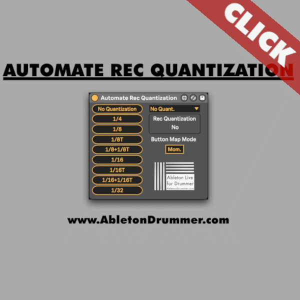 Automate Record Quantization in Ableton Live