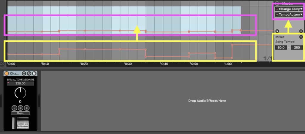 How to copy automation from one track to another in Ableton Live.