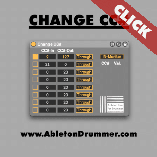 Change MIDI CC# in Ableton Live