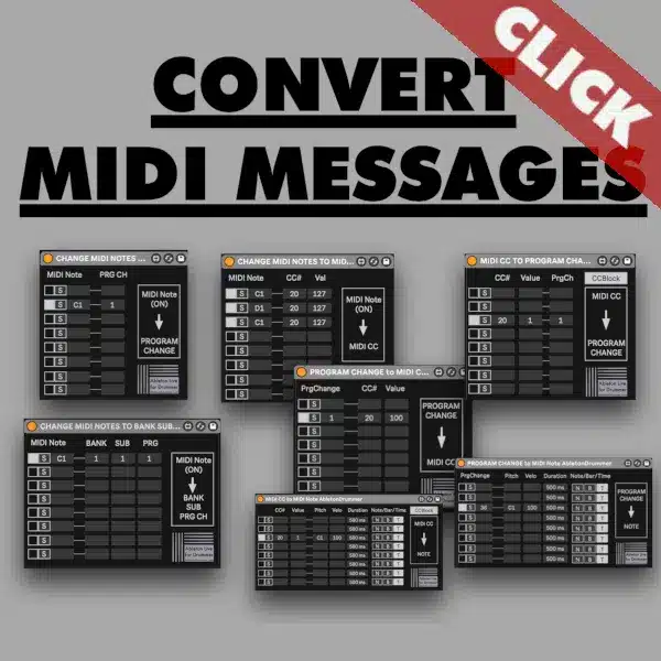 Convert + Change MIDI messages in Ableton Live