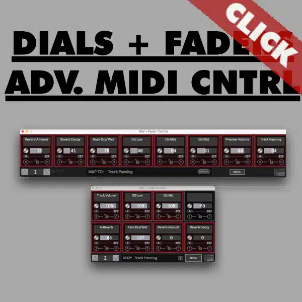 Advanced MIDI Control for Ableton Live DIALS + FADERS