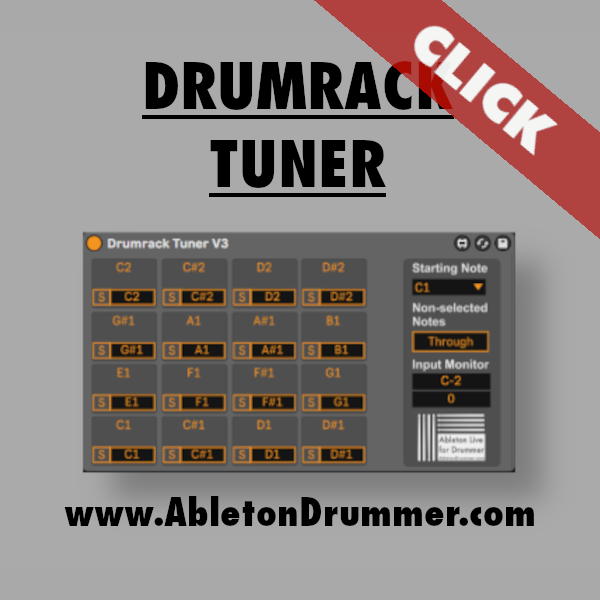 Drumrack Tuner for Ableton Live