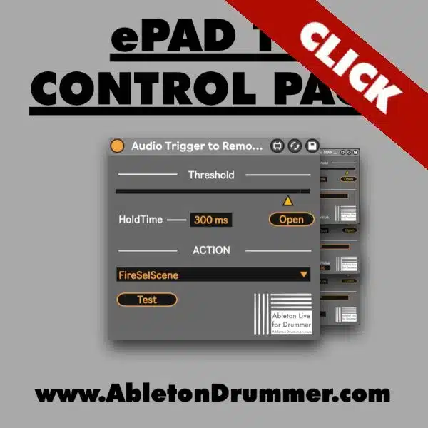 Electronic Drum Pad to control Ableton Live – Max for Live pack