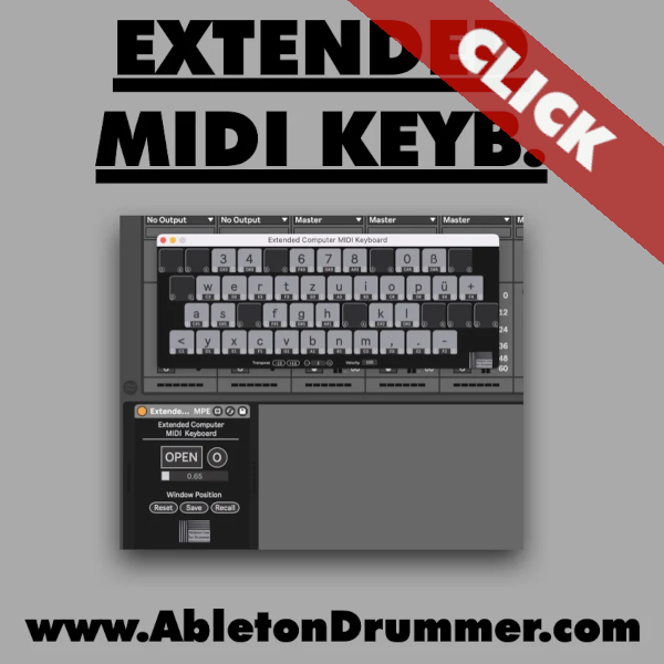 Extended Computer MIDI Keyboard for Ableton Live 
