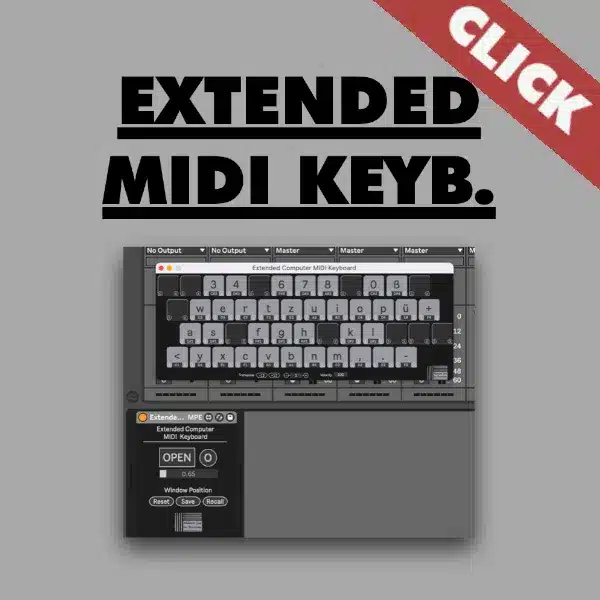 Extended Computer MIDI Keyboard for Ableton Live 