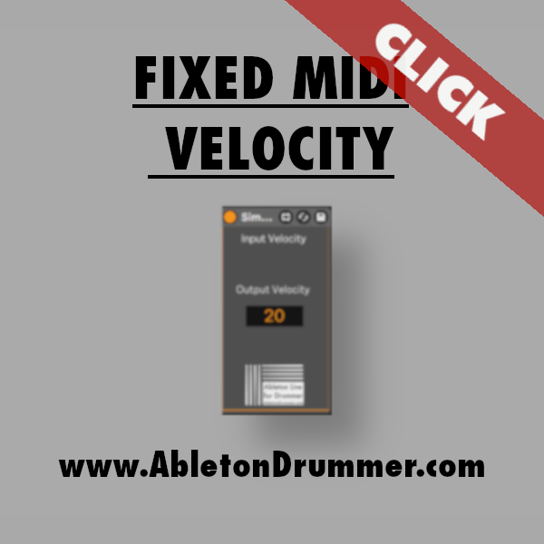 Fixed Velocity for Ableton Live