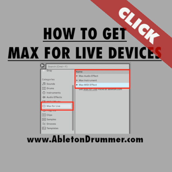 How to get Max for Live devices