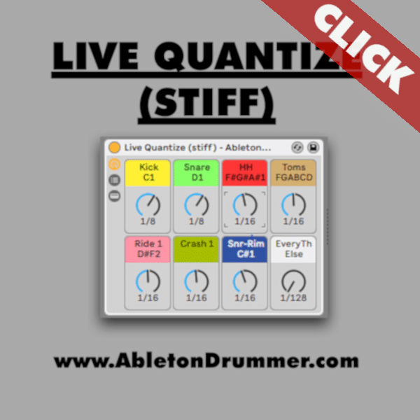 Live Quantize (stiff) – eDrums to Ableton Live