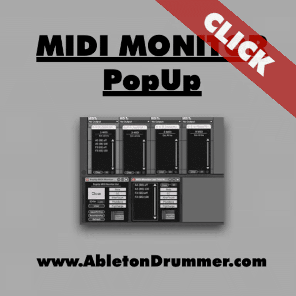 Ableton MIDI Monitor – Max for Live devices