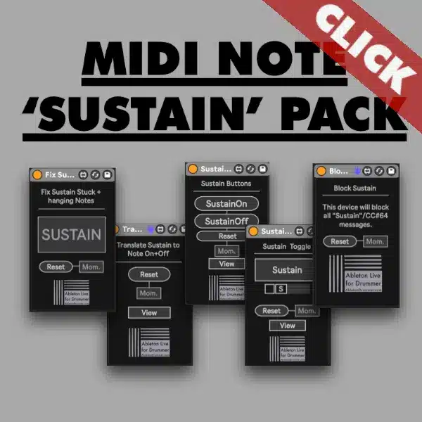 Sustain Notes in Ableton Live – Max for Live devices pack