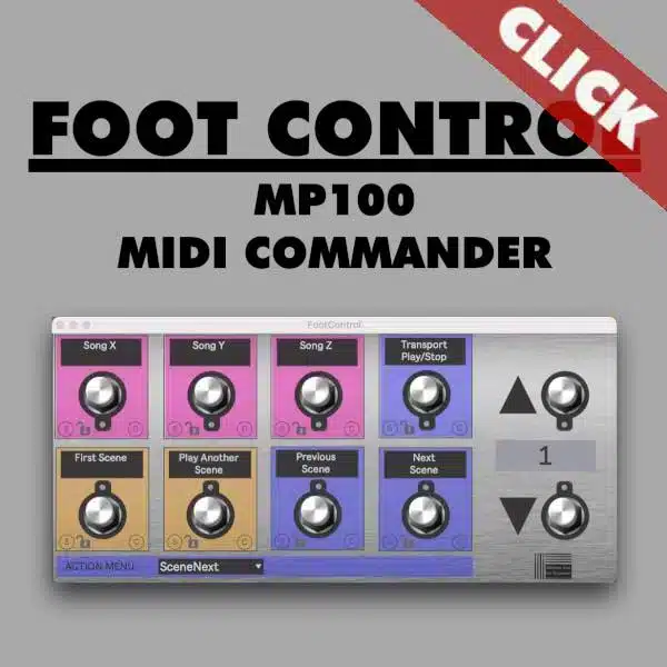 Foot Control for Ableton Live with MIDI Commander + MP 100