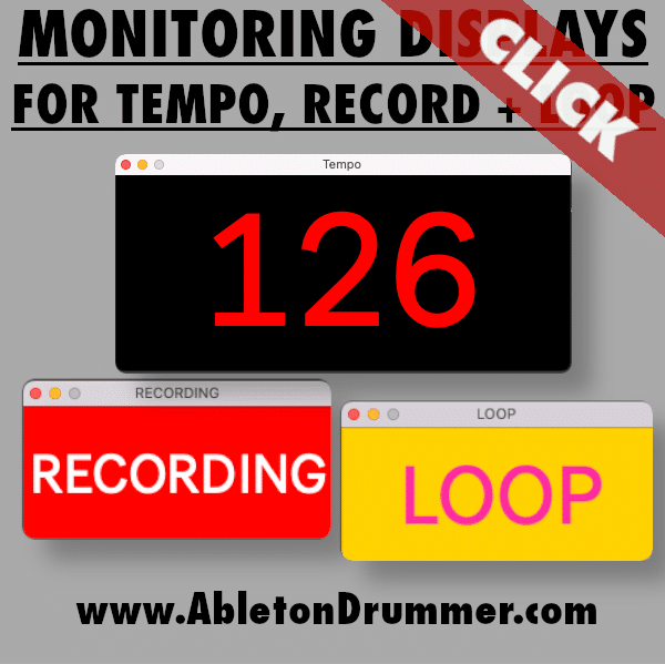 Monitoring Displays for Ableton Live