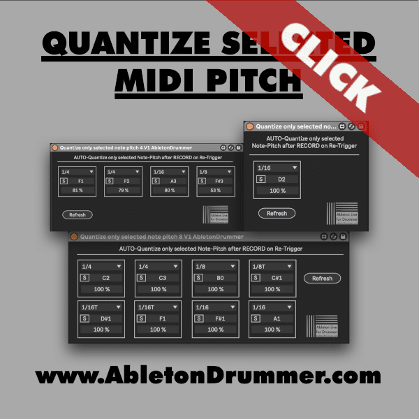 Quantize Selected MIDI Pitch in Ableton Live