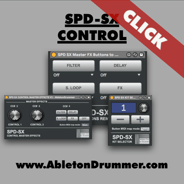 Control SPD-SX with Ableton Live