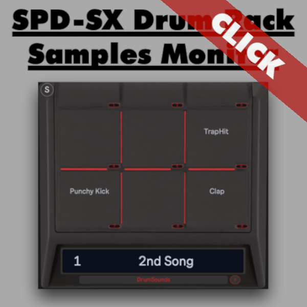 SPD-SX Drum Rack Sample Names Monitor