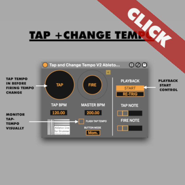 TAP AND CHANGE BPM in Ableton