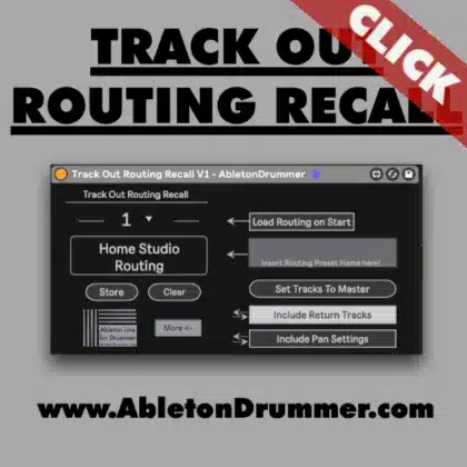 Track Out Routing Recall for Ableton Live