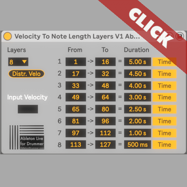 Velocity To Note Length in Ableton Live