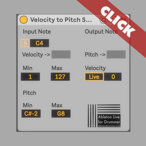 Velocity To Pitch in Ableton Live