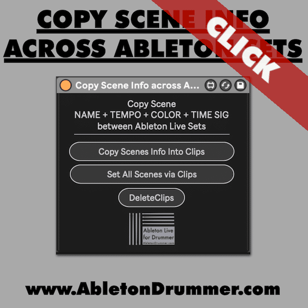 Copy Scene Info across Ableton Sets